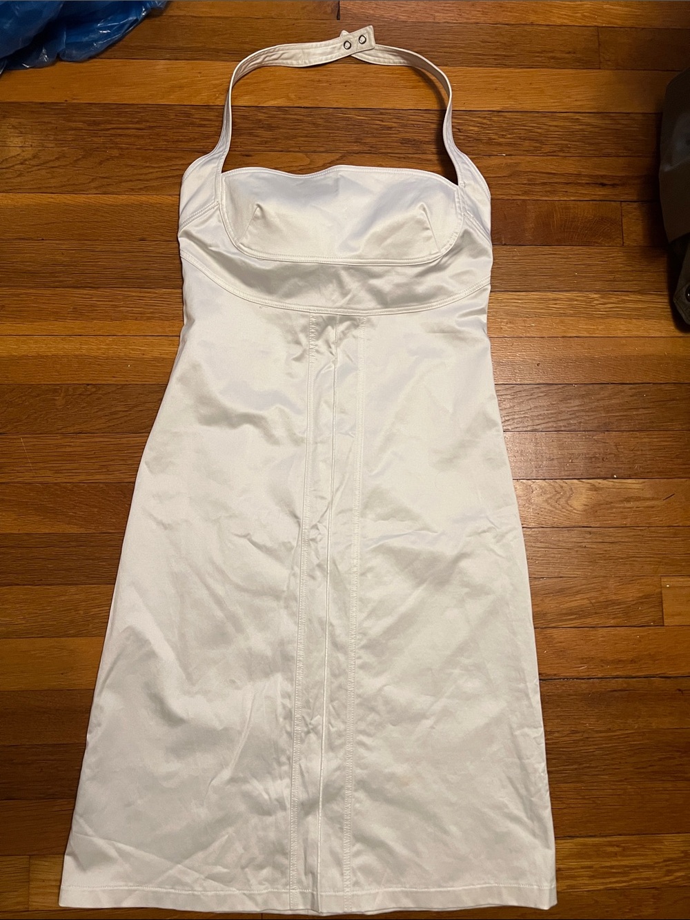 Vintage GF Ferre White Halter Dress - Women